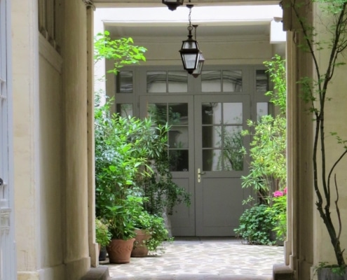 Cour d'immeuble à paris